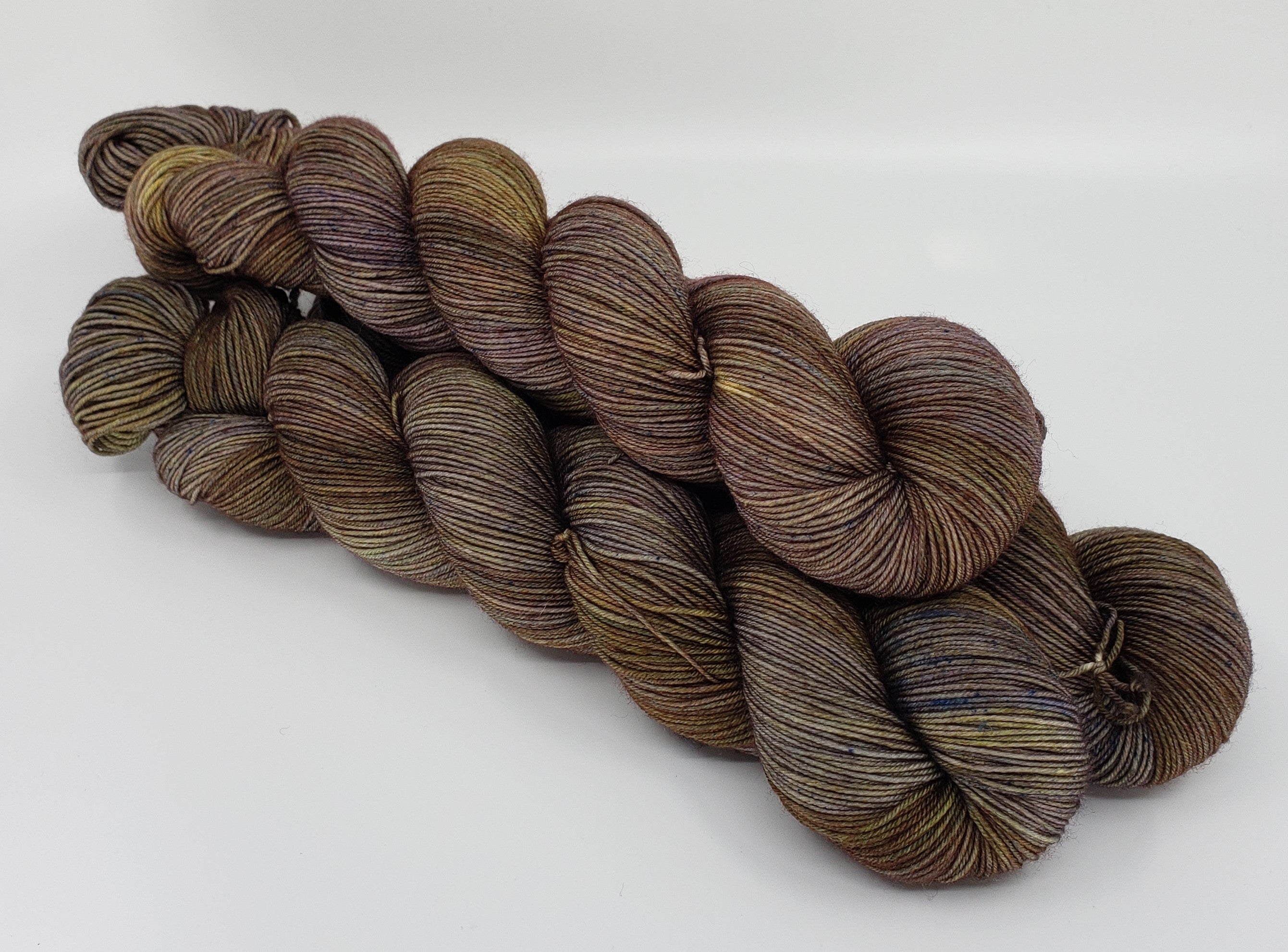 Olive Mix - Tonal Deluxe Sock 100 - CHAOS Fiber Co