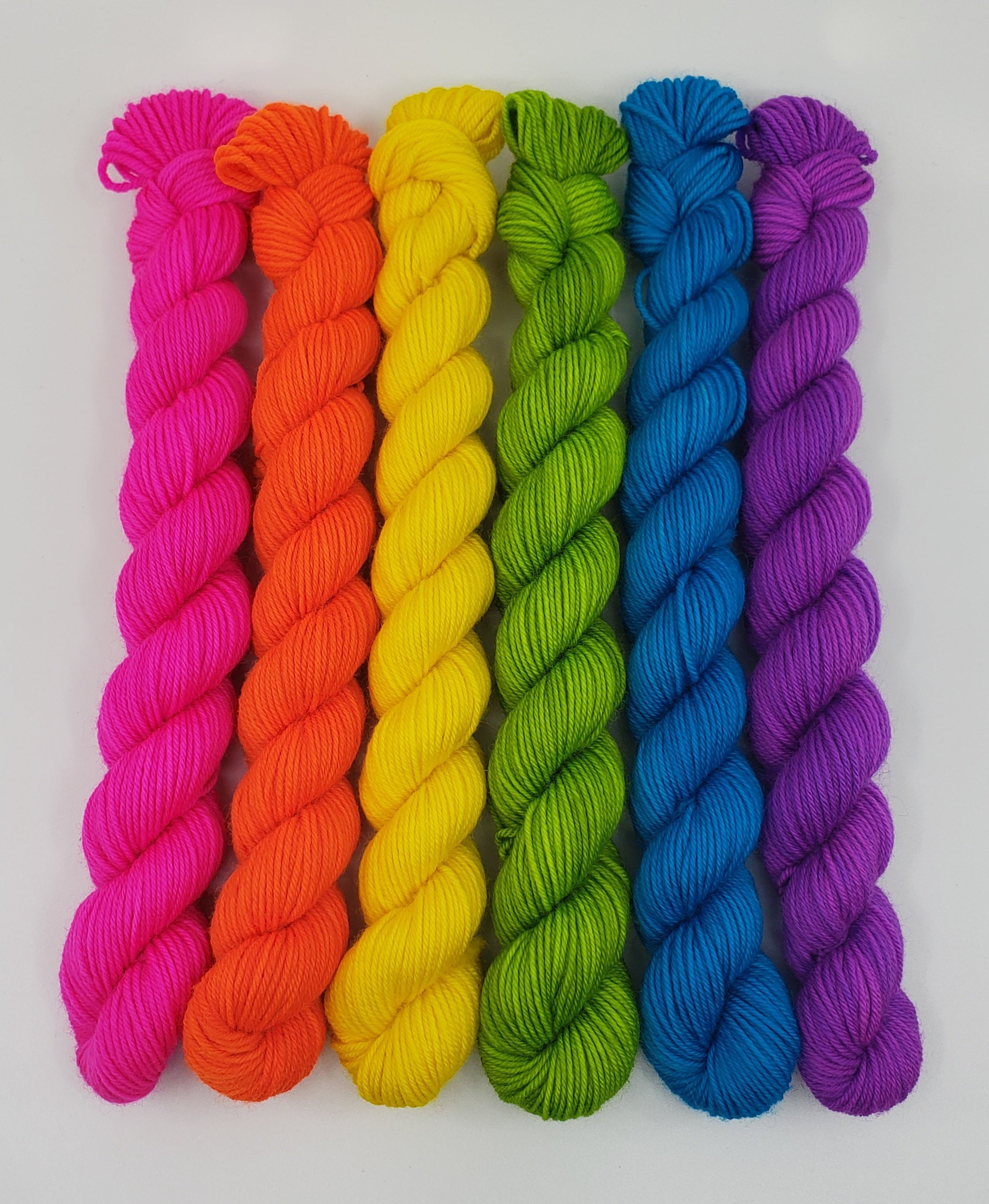 Neon Rainbow - Minis Set - CHAOS Fiber Co