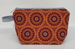 Rust Flower Burst - Notions Bag