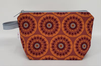 Rust Flower Burst - Notions Bag