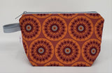 Rust Flower Burst - Notions Bag