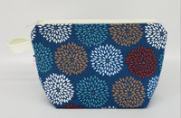 Blue Flower Burst - Notions Bag