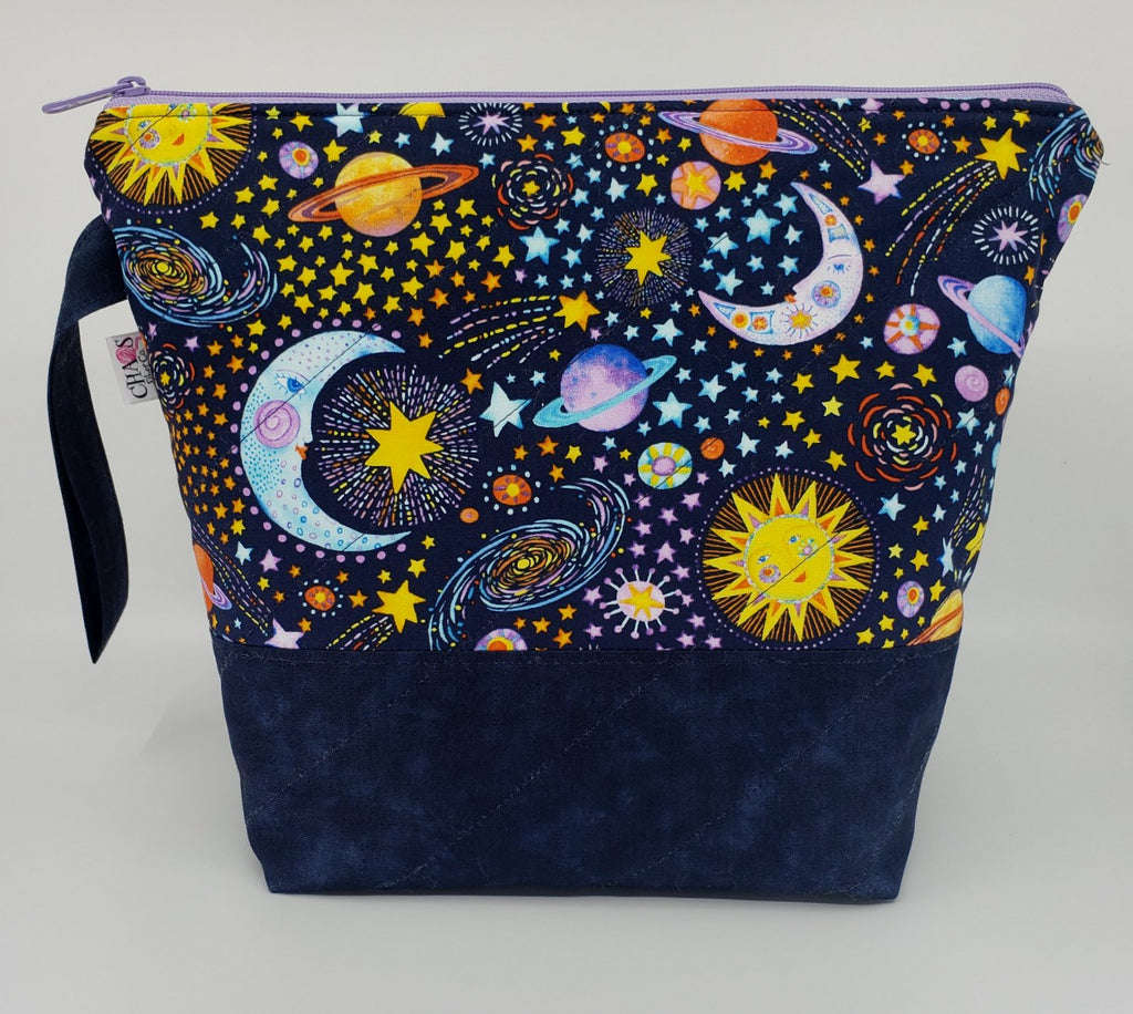 Sun, Moon & Stars - Project Bag - Medium - CHAOS Fiber Co