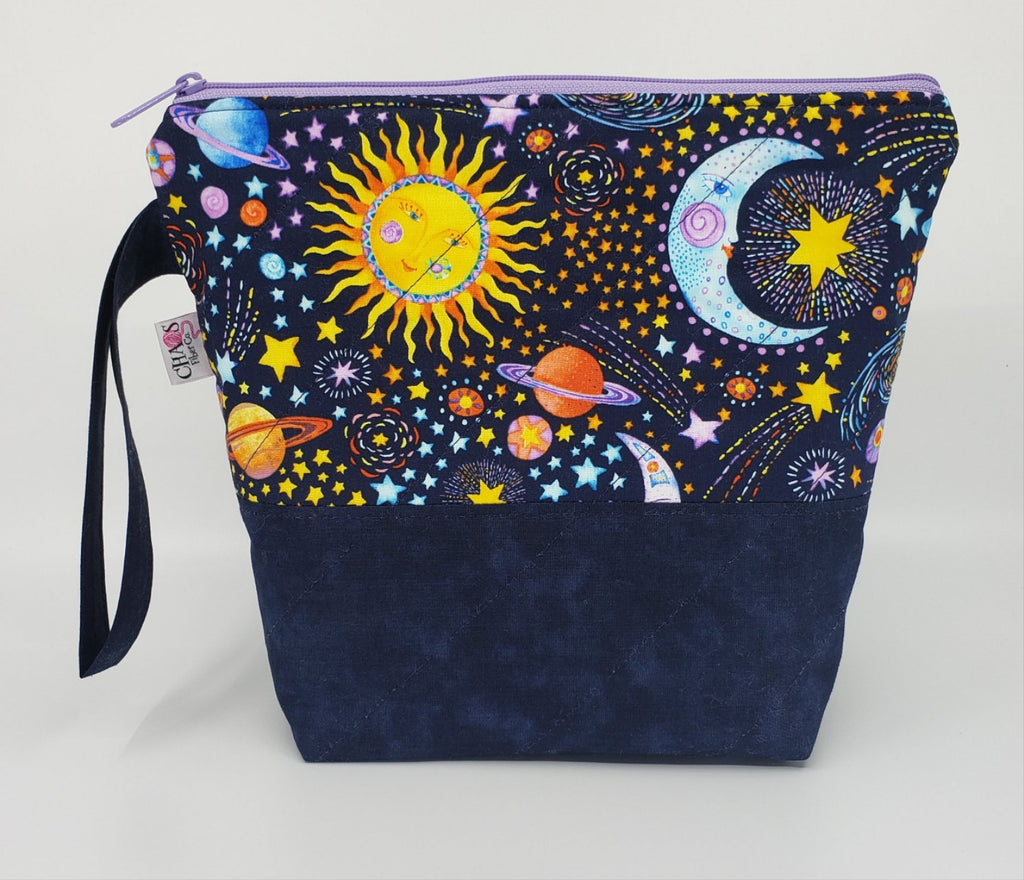 Sun, Moon & Stars - Project Bag - Small - CHAOS Fiber Co