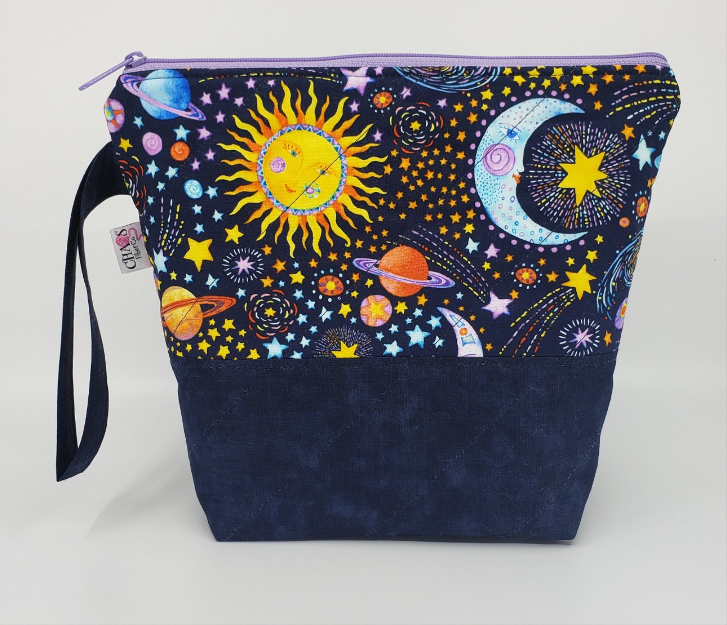 Sun, Moon & Stars - Project Bag - Small - CHAOS Fiber Co