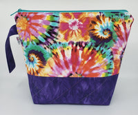 Tie Dye - Purple - Project Bag - Medium