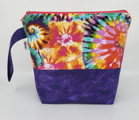 Tie Dye - Purple - Project Bag - Small