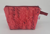 Knit Stitches Red - Notions Bag