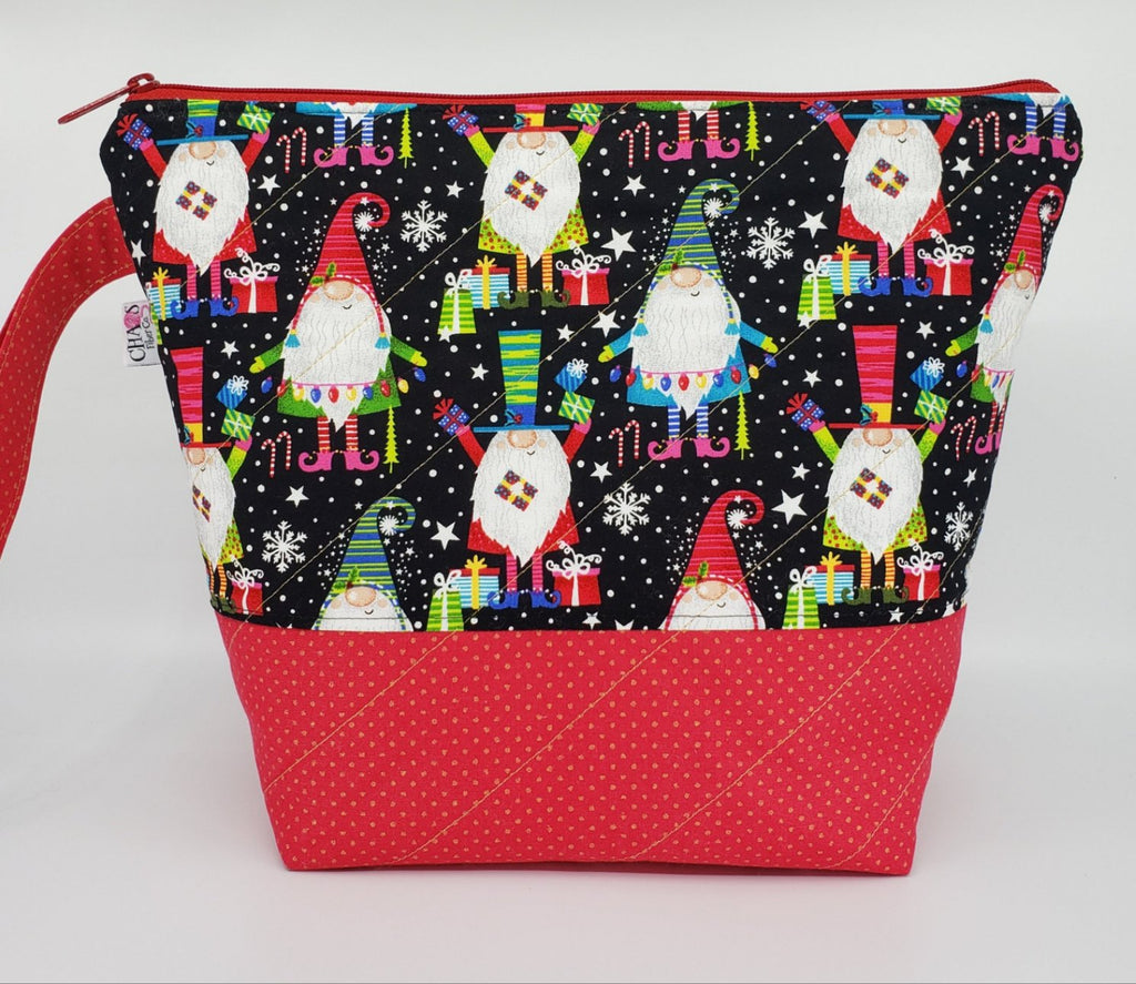 Christmas Gnomes - Project Bag - Medium - CHAOS Fiber Co