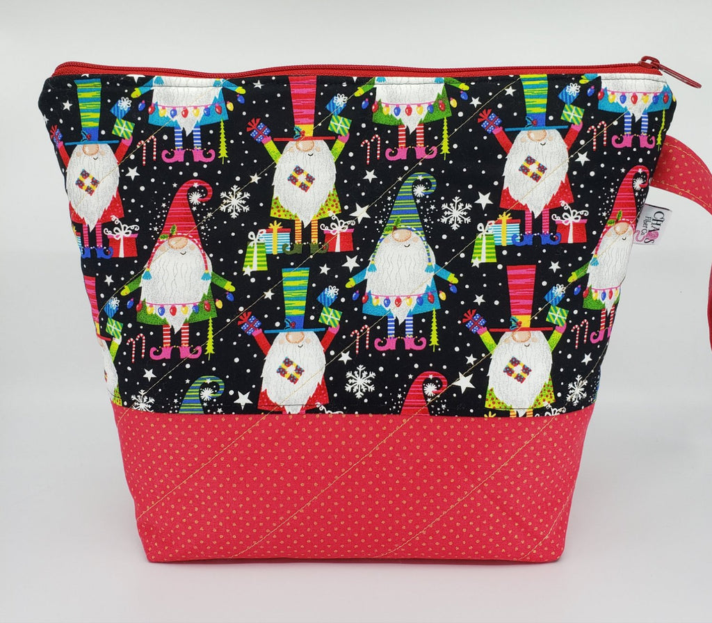 Christmas Gnomes - Project Bag - Medium - CHAOS Fiber Co