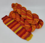 6 Sunset - Self-Striping - MS Sock 100