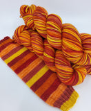 6 Sunset - Self-Striping - MS Sock 100