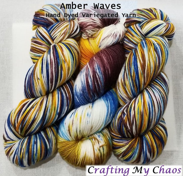 Amber Waves - Variegated Merlin 100 - Crafting My Chaos