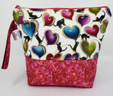 Black Cats in Pink - Project Bag - Small