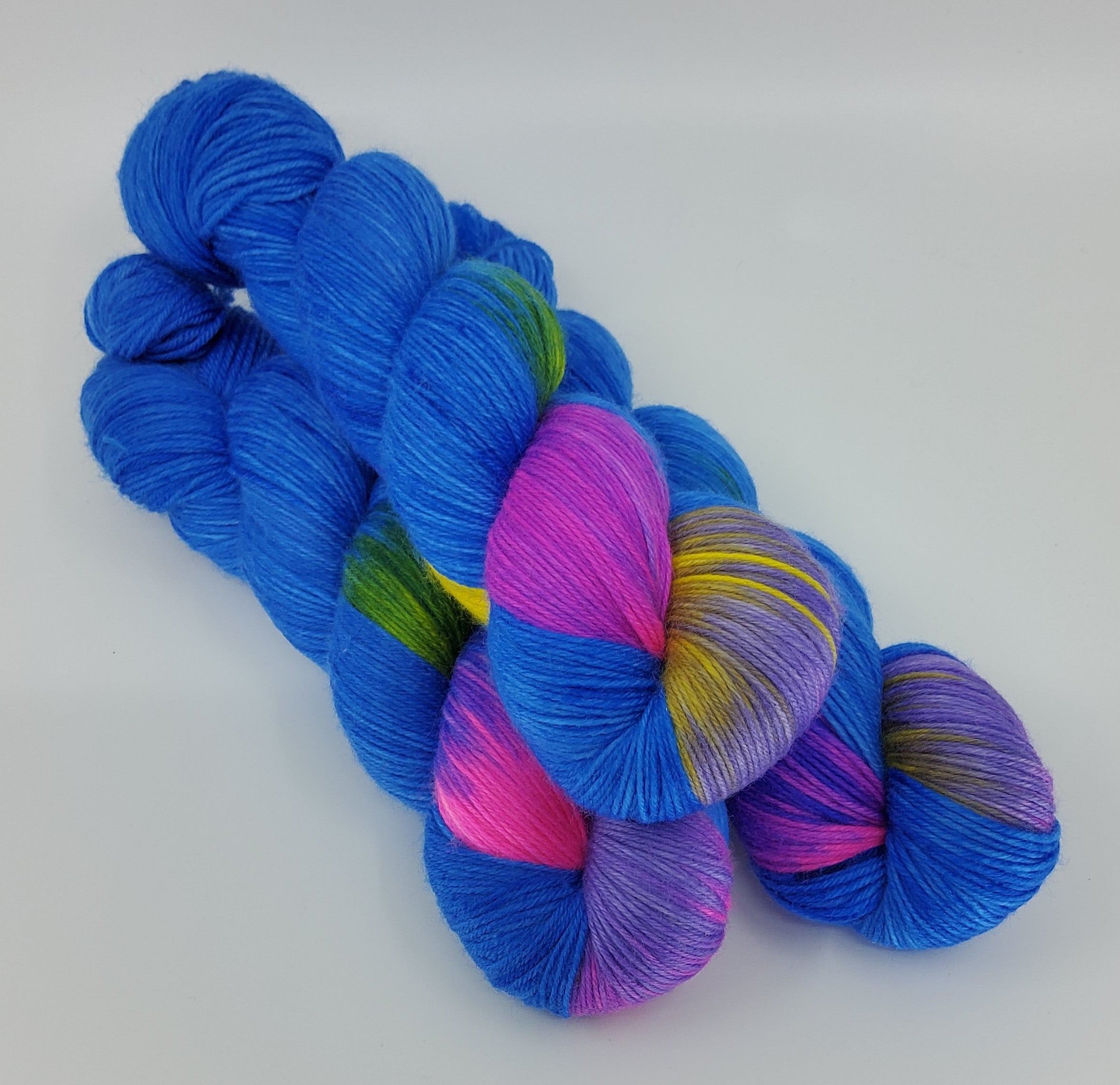 Blue Party - MS Sock 100 - CHAOS Fiber Co