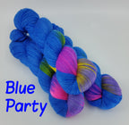 Blue Party - MS Sock 100 - CHAOS Fiber Co