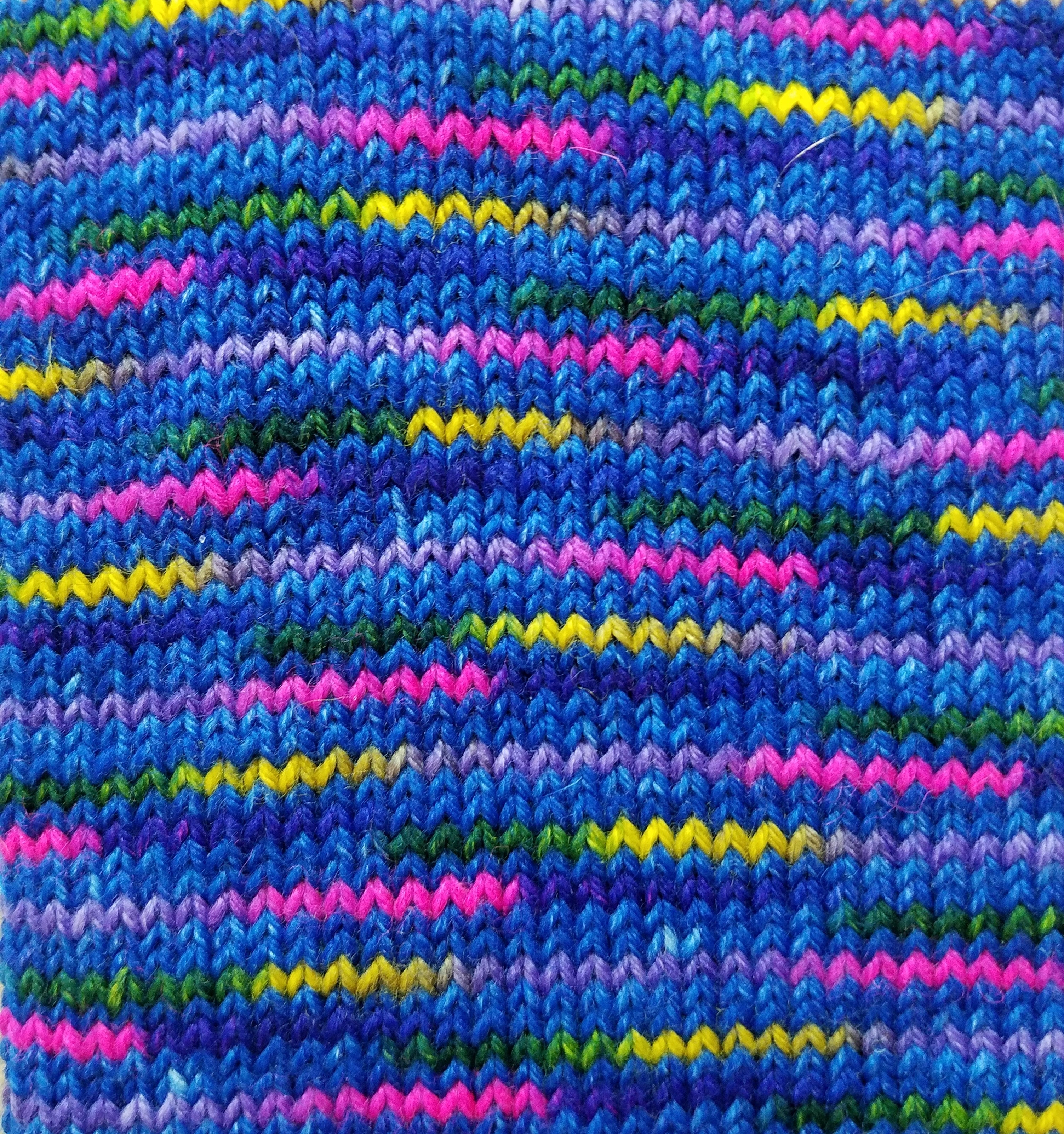 Blue Party - MS Sock 100 - CHAOS Fiber Co