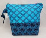 Blue and Blue - Project Bag - Small - Crafting My Chaos
