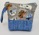 Camping (Blue) - Project Bag - Small