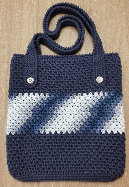Cotton store crochet bag