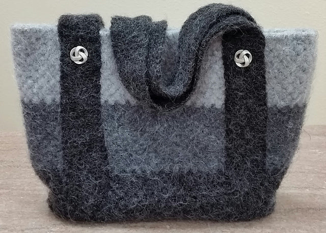 Everyday Bag - Felted Wool - Crochet - CHAOS Fiber Co