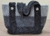 Everyday Bag - Felted Wool - Crochet