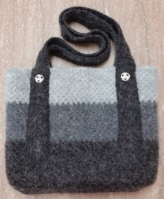 Everyday Bag - Felted Wool - Crochet - CHAOS Fiber Co