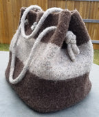 Anywhere I Go Tote - Felted Wool - Knit