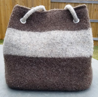 Anywhere I Go Tote - Felted Wool - Knit