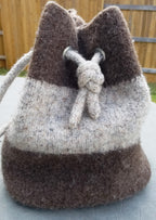 Anywhere I Go Tote - Felted Wool - Knit