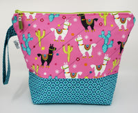 Festive Llamas - Project Bag - Medium