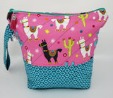 Festive Llamas - Project Bag - Small
