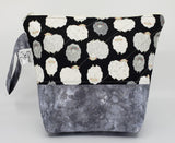 Fluffy Sheep - Grey - Project Bag - Small