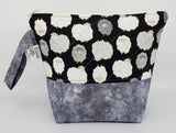 Fluffy Sheep - Grey - Project Bag - Small