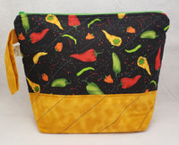 Hot Peppers - Project Bag - Medium - Crafting My Chaos