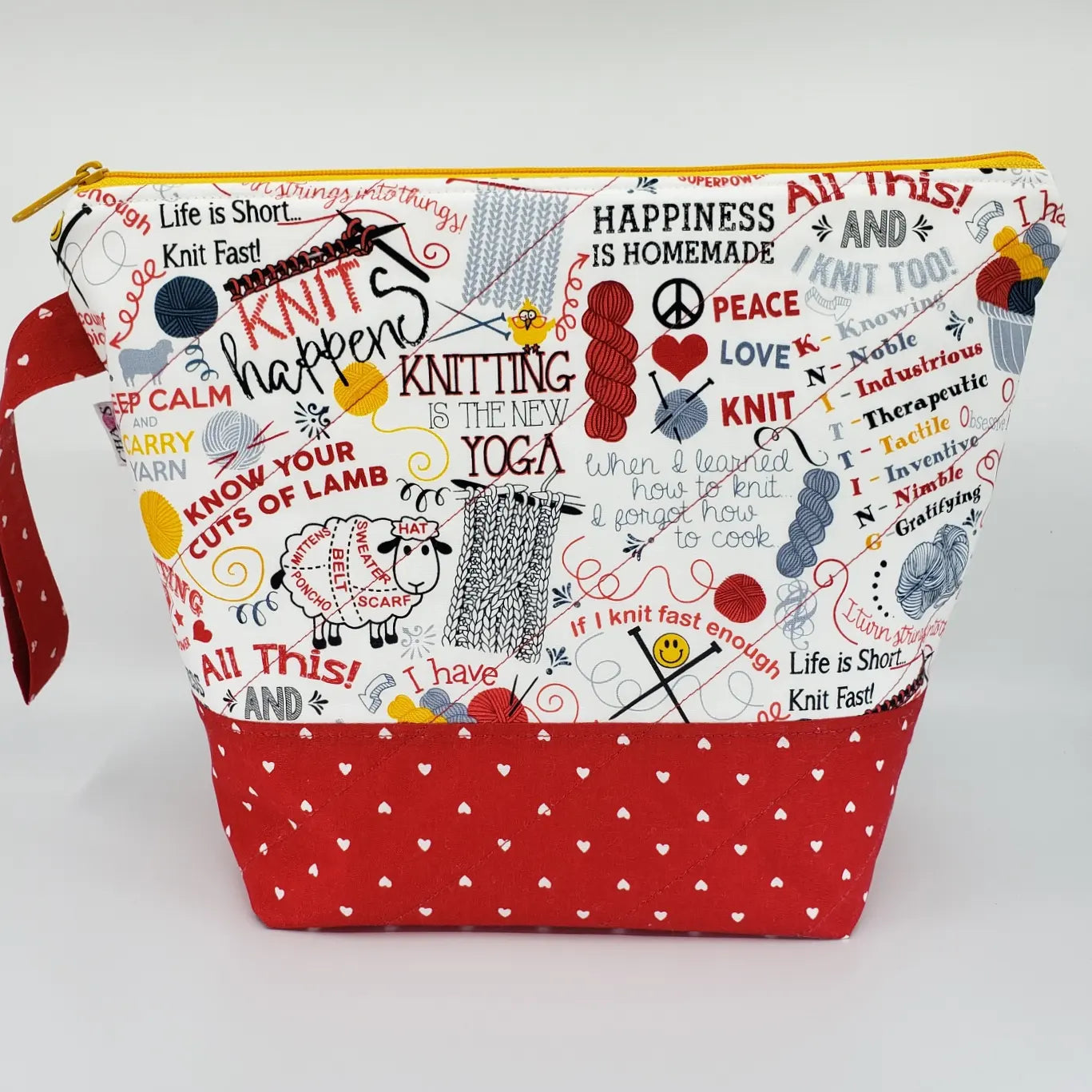 Knit Sayings - Project Bag - Medium