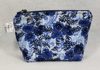 Navy Blue Floral - Notions Bag - Crafting My Chaos