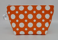 Orange Polka Dots - Notions Bag