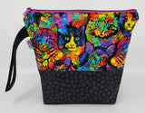Painted Cats - Project Bag - Small