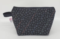 Paw Prints in Black - Notions Bag