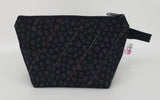 Paw Prints in Black - Notions Bag