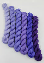Purple Rain - Minis Gradient Set - CHAOS Fiber Co