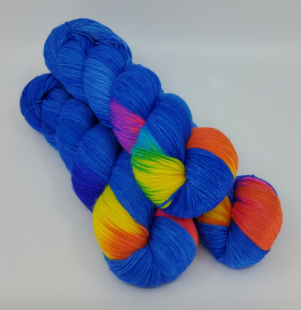 Sapphire Party - MS Sock 100 - CHAOS Fiber Co