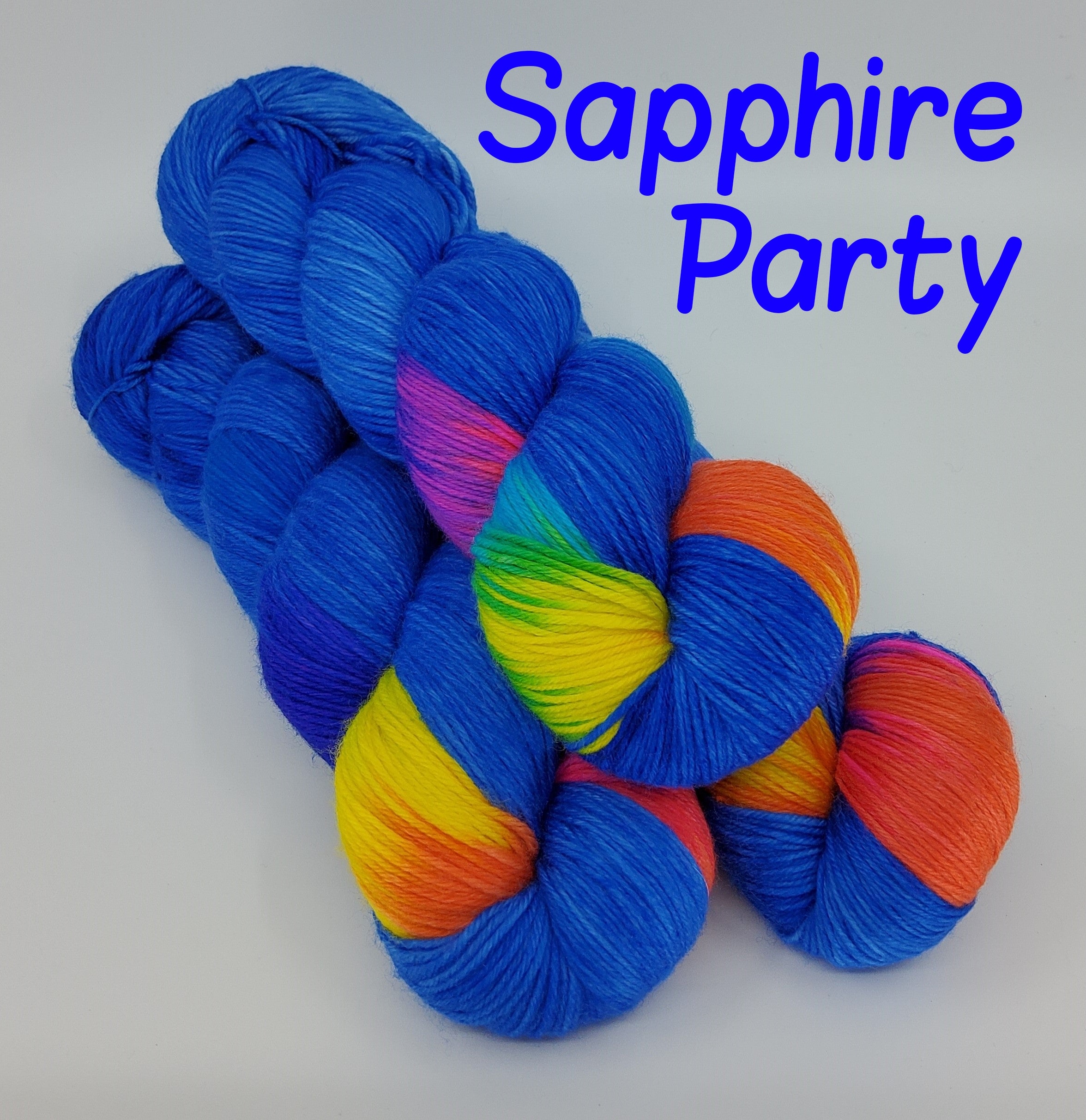 Sapphire Party - MS Sock 100 - CHAOS Fiber Co