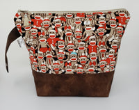 Sock Monkey - Project Bag - Medium
