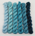 Teal Heaven - Minis Gradient Set - CHAOS Fiber Co