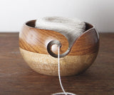 Yarn Bowl - Two Tone Rosewood/Mango Wood